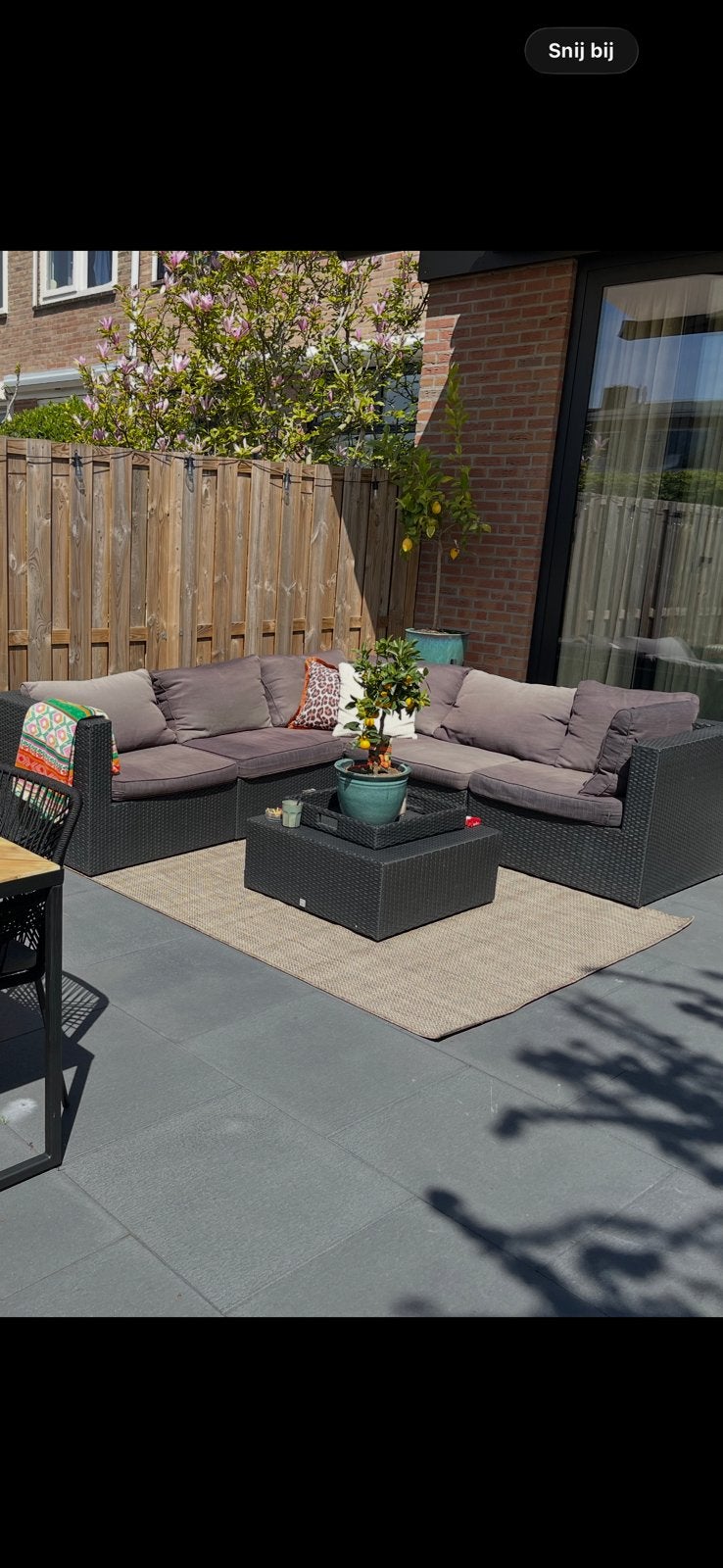 Loungeset, Tuin en Terras, Ophalen of Verzenden, Gebruikt, Kunststof, Loungeset