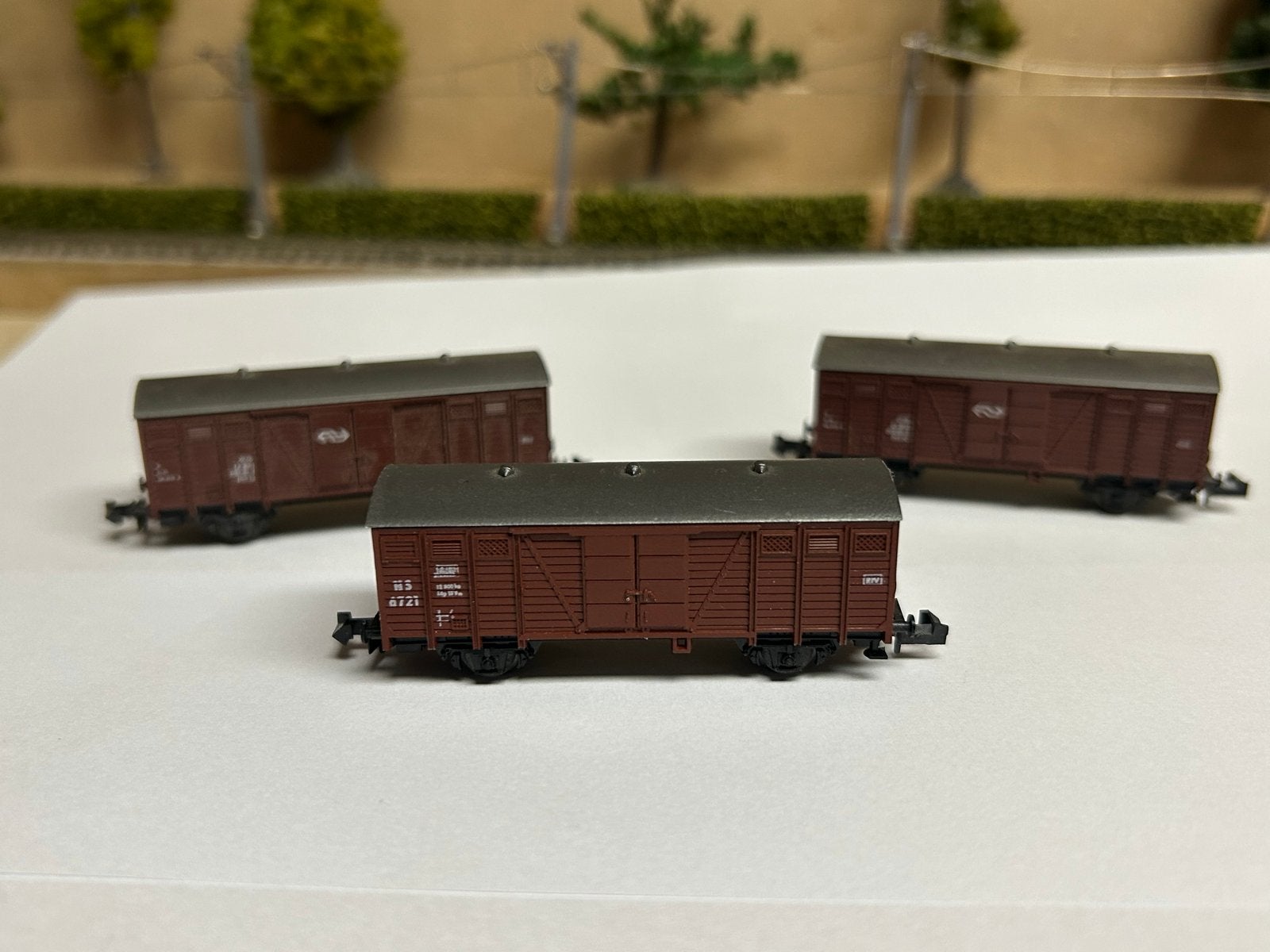 3 stuks NS goederenwagons, Ophalen of Verzenden, Gebruikt, Wagon, NS