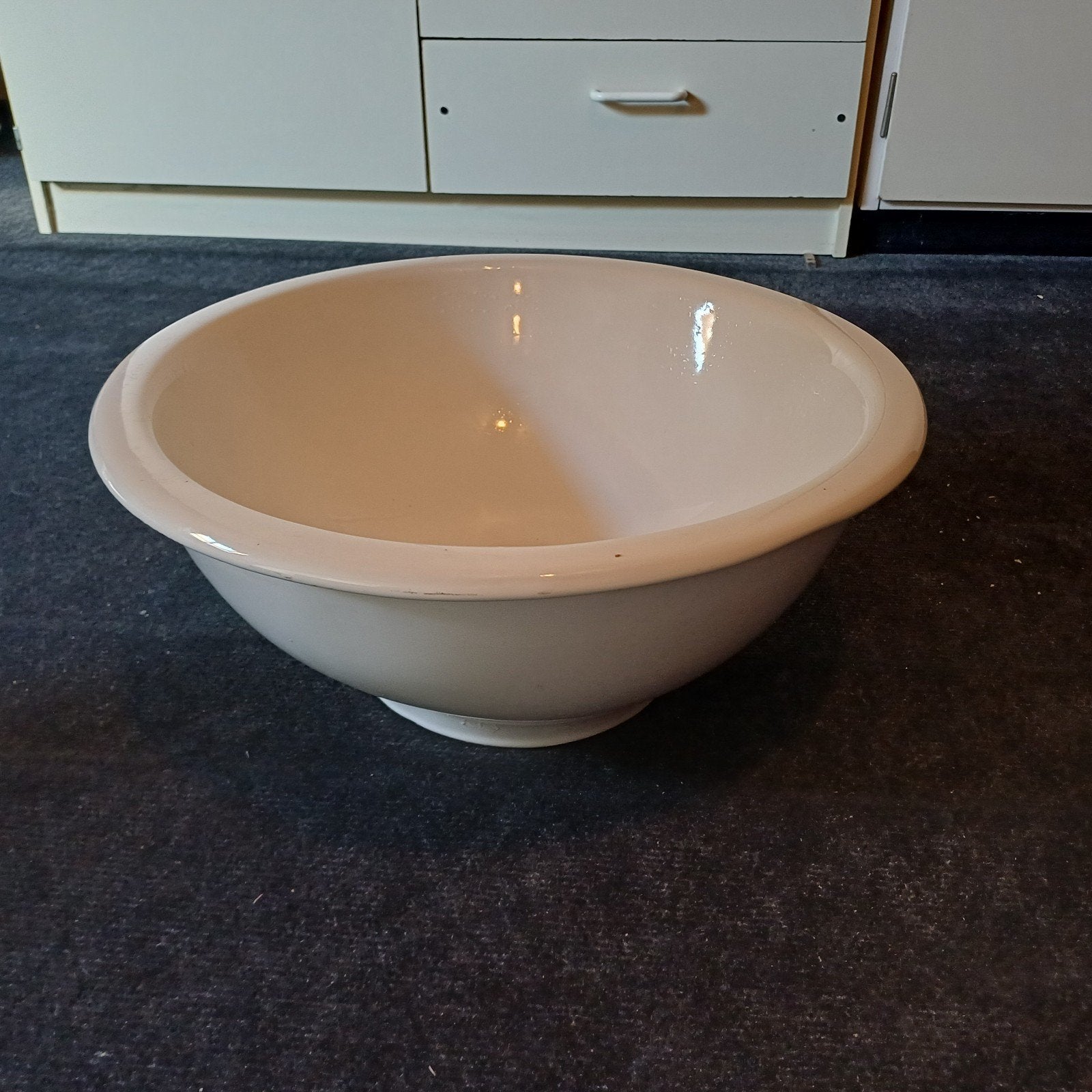 Witte ronde waskom - Gebruikt, Ophalen, Gebruikt, Wastafel