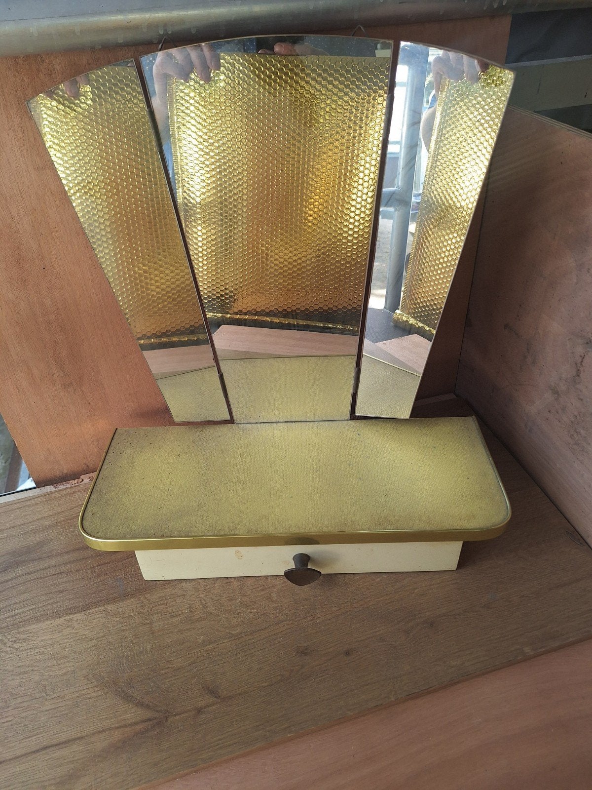 art deco kapspiegel, Ophalen