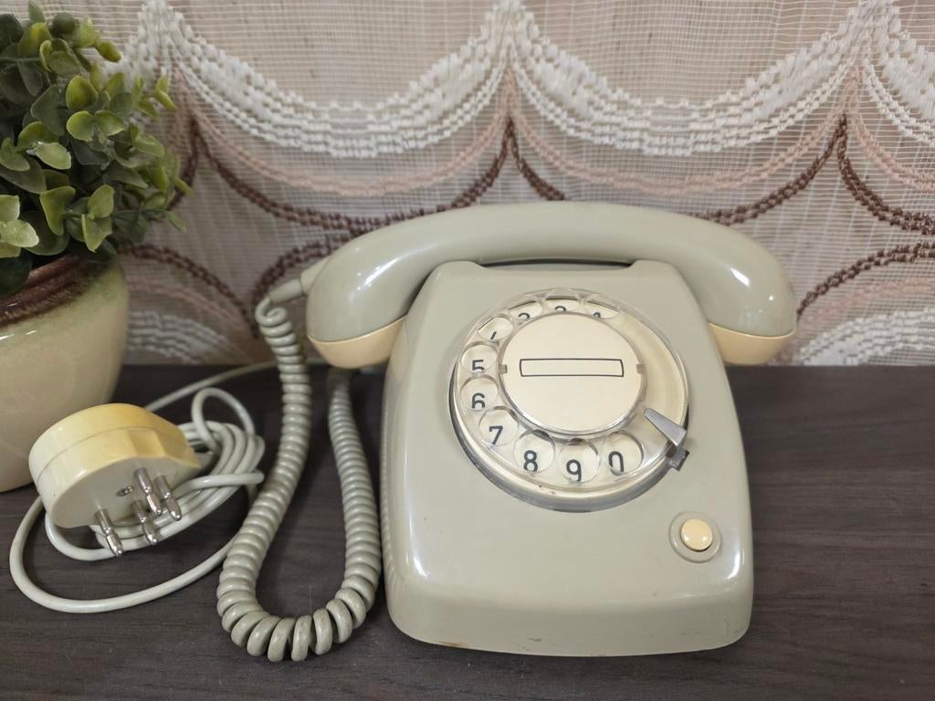 Vintage PTT T65 Telefoon met draaischijf jaren 70, ., Met draaischijf, Ophalen of Verzenden, Zo goed als nieuw