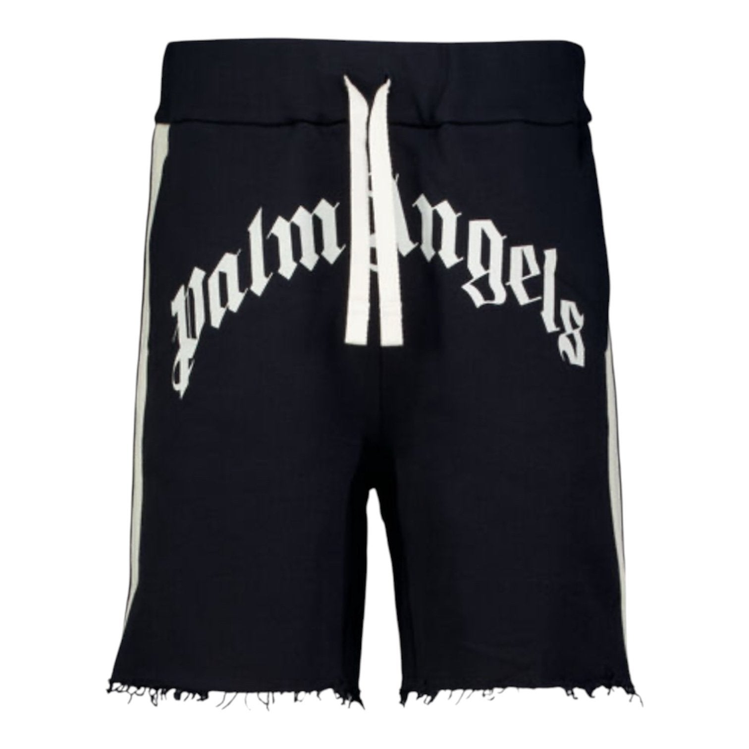 Palm Angels Curved Logo Track Sweatshorts Zwart XL, Palm Angels, Zwart, Ophalen of Verzenden, Via Manzoni 21, 20121 Milano, Italy