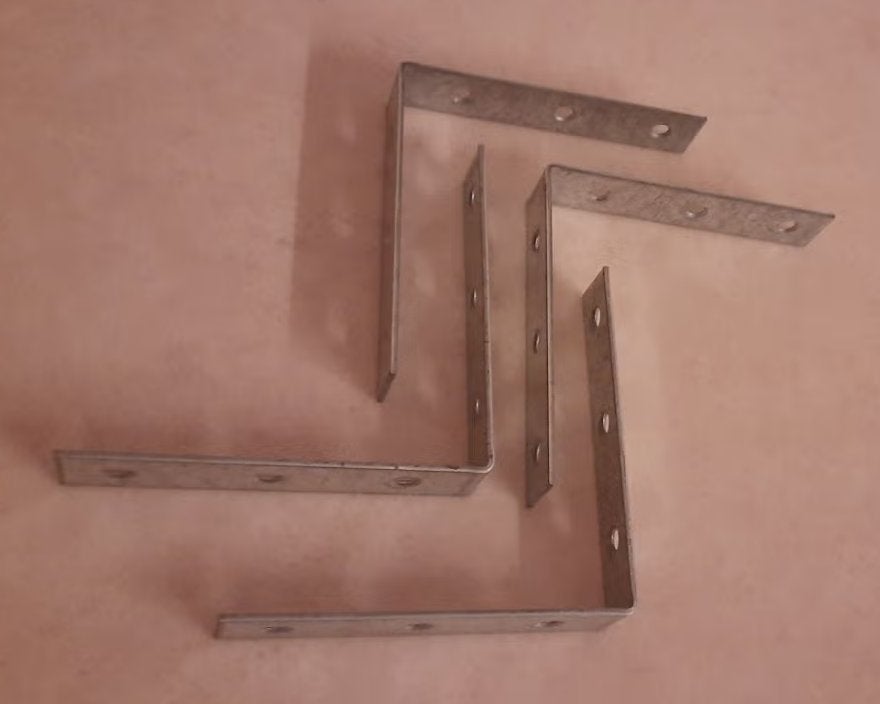 4x Hoeksteunen / Plankendragers, Doe-het-zelf en Verbouw, Ophalen of Verzenden, Nieuw, 100 tot 250 mm, Overige typen