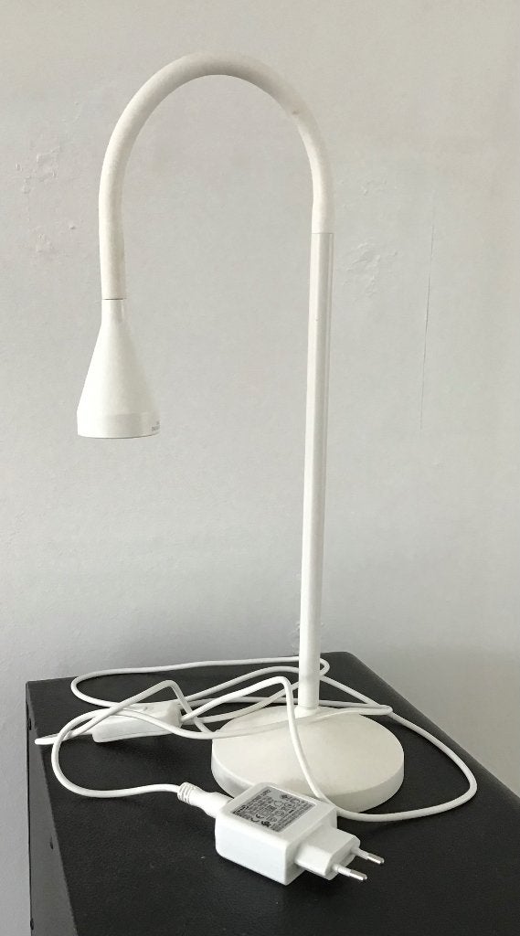 Bureaulamp, Ophalen, Bureaulamp, Gebruikt, Wit