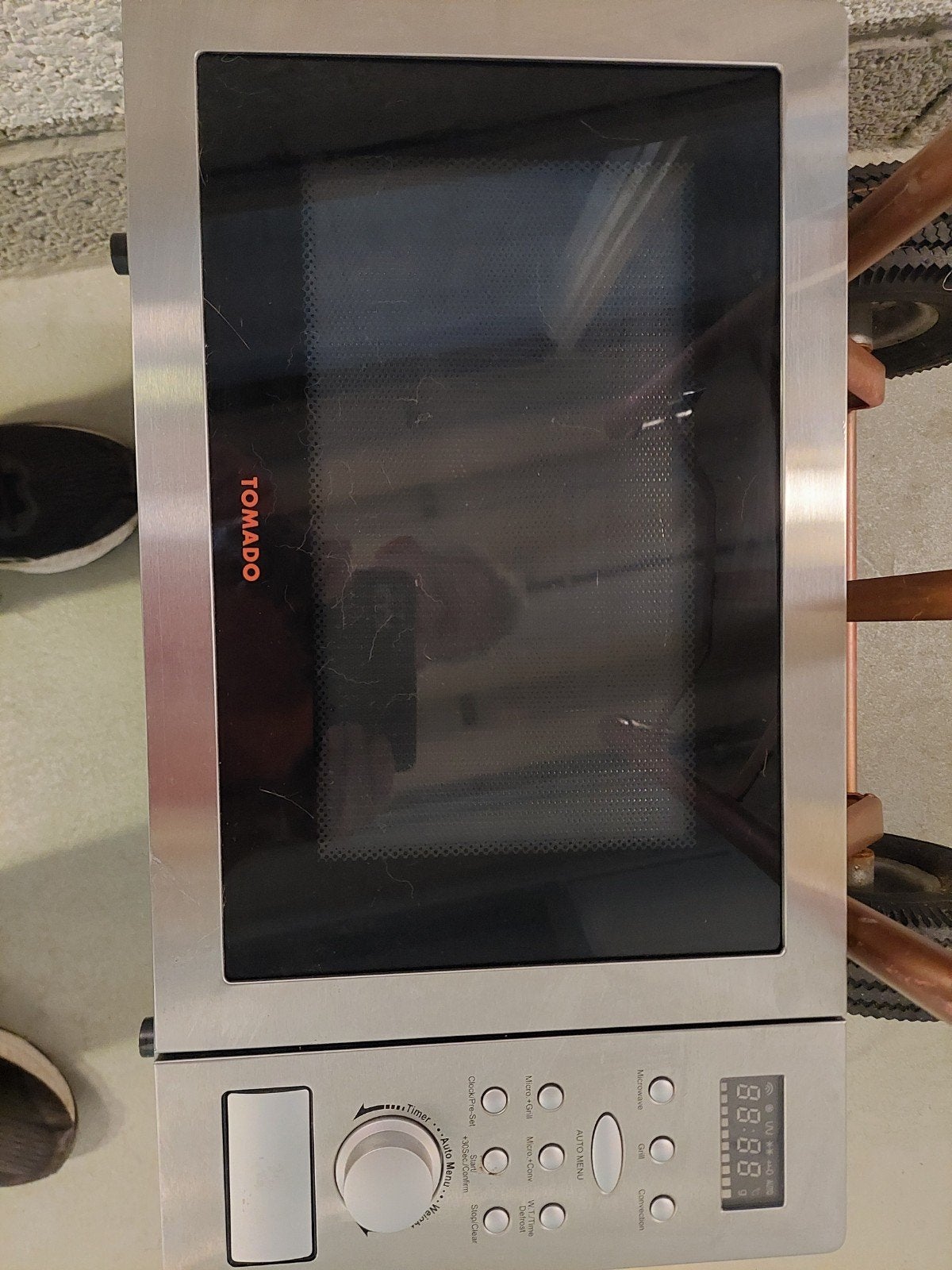 Tomado TM-2415 Combimagnetron - Zo goed als nieuw, Ophalen, Combimagnetron, Zo goed als nieuw, Draaiplateau