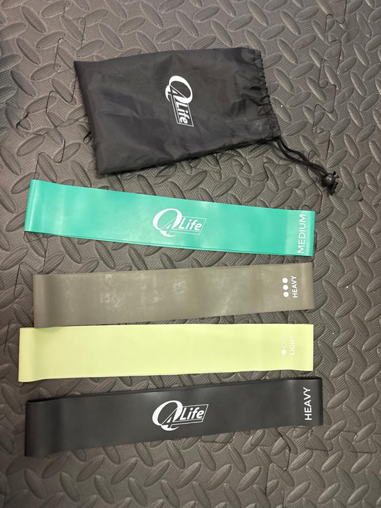 Q Life Weerstandsbanden Set - Zo goed als nieuw, Sport en Fitness, Fitnessmaterialen, Ophalen of Verzenden, Zo goed als nieuw