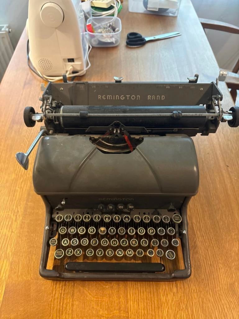 Vintage Remington Rand typemachine – retro decoratie, Ophalen of Verzenden, Gebruikt