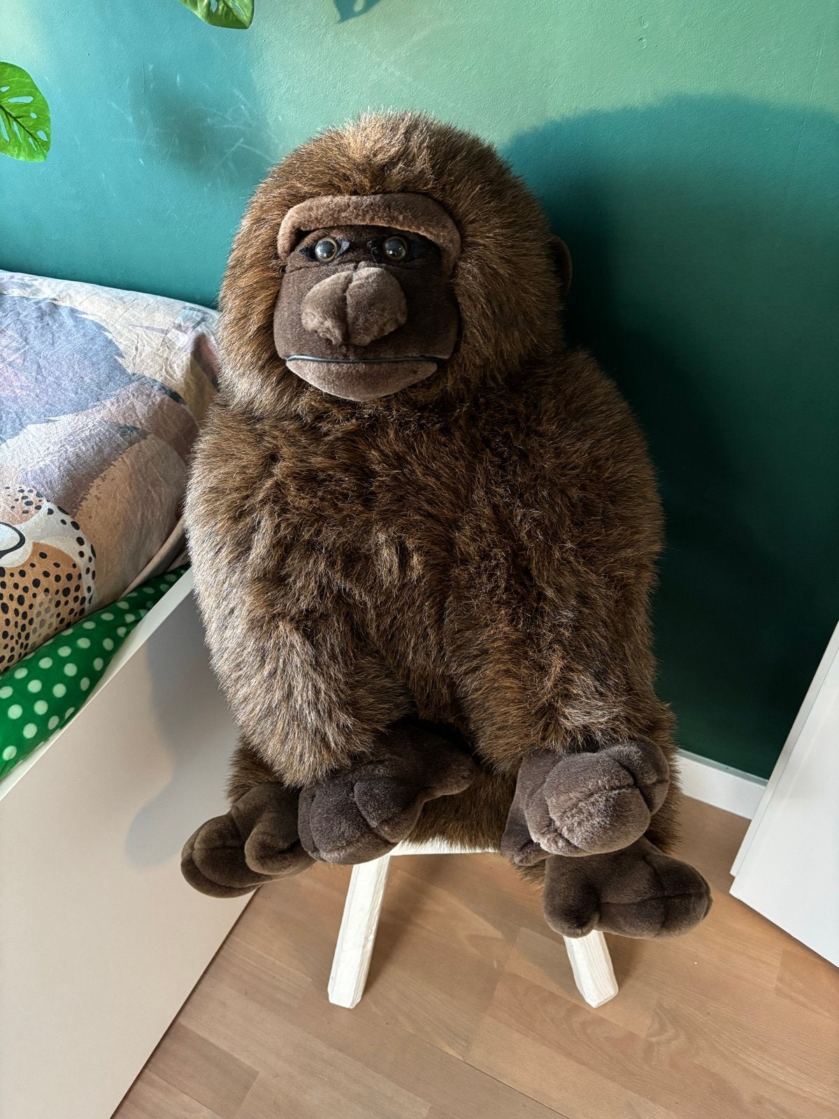 Grote pluche gorilla knuffel, Overige merken, Overige typen, Zo goed als nieuw, Middelgroot (20 tot 80 cm)