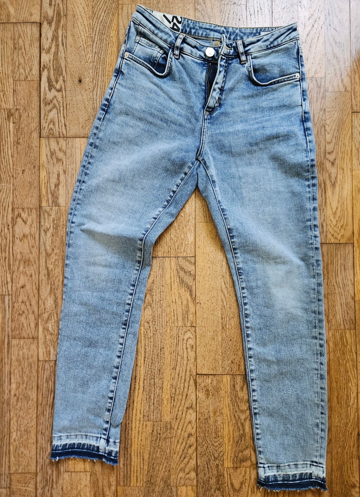 Mooie Opus jeans met rechte pijpen en onafgewerkte zoom, Blauw, Nieuw, Ophalen of Verzenden, W28 - W29 (confectie 36)