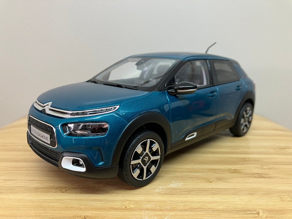 Citroen Cactus van 2018  "Emeraude Blue" 1/18 Norev, Ophalen of Verzenden, Nieuw, Auto, Norev