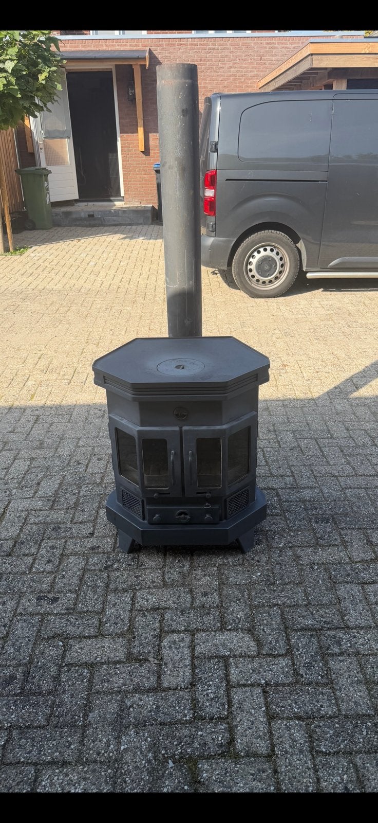 Barbas Rosolo houtkachel 7kw, Ophalen, Gebruikt, Houtkachel, Vrijstaand