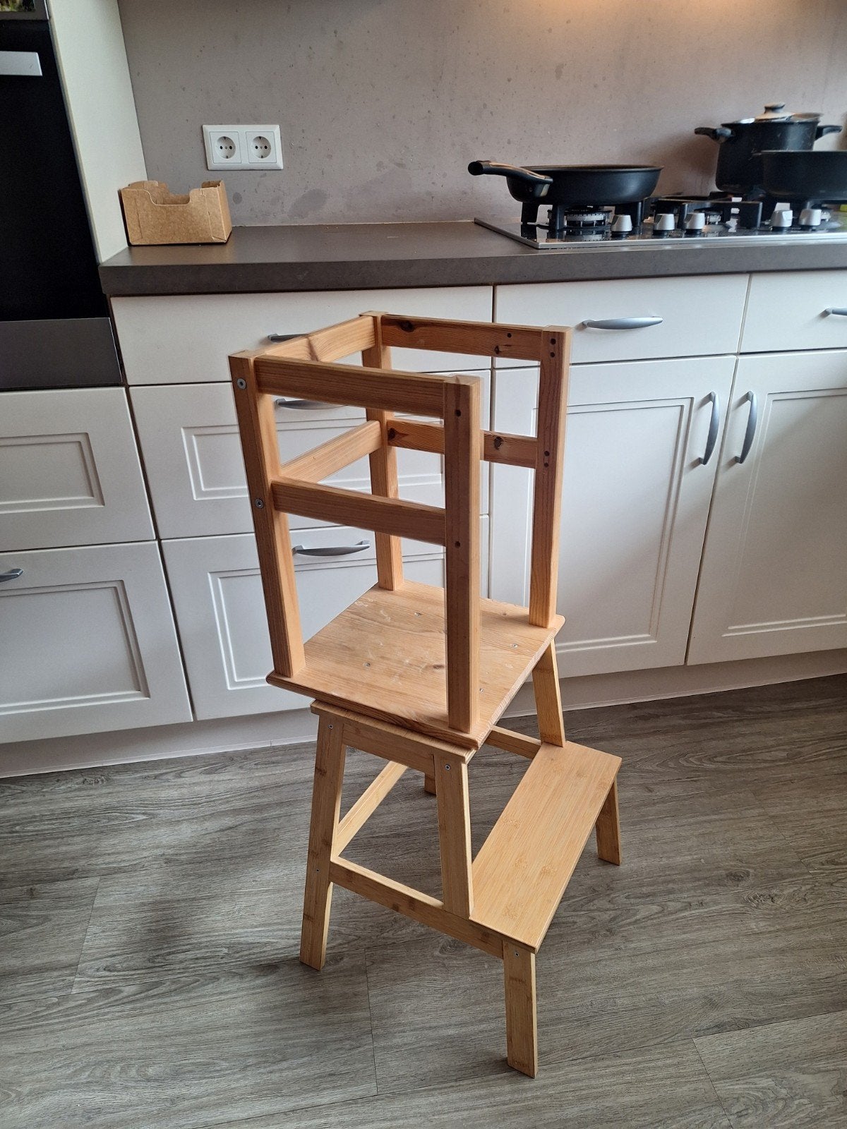 Leertoren / learning tower Ikea hack, Ophalen, Gebruikt, Stoel