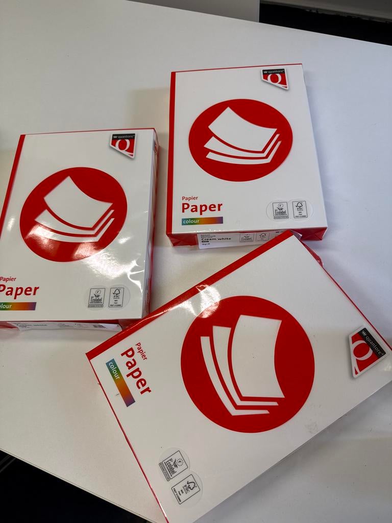 Papier Cream white 120 grm 3 pakken, Ophalen of Verzenden