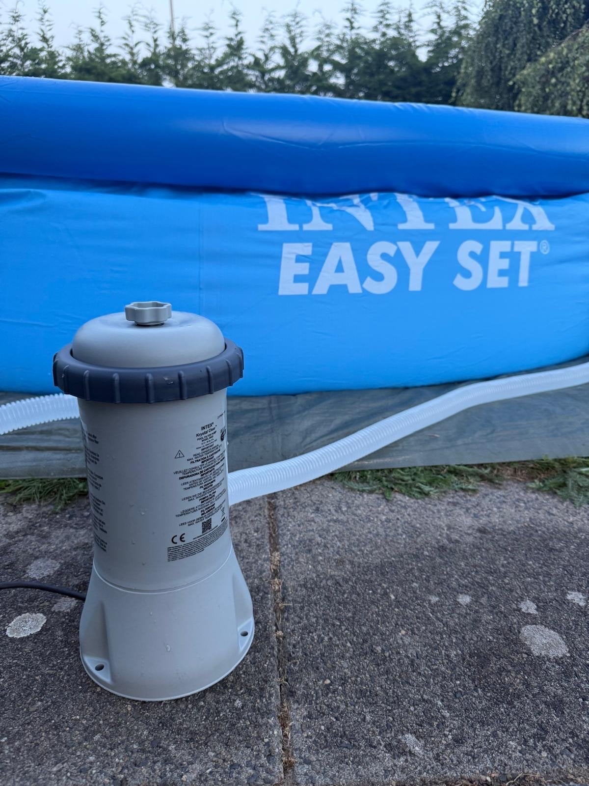 Intex Easy Set Zwembad met filterpomp en verwarming, Minder dan 80 cm, Rond, 300 cm of meer, Ophalen of Verzenden