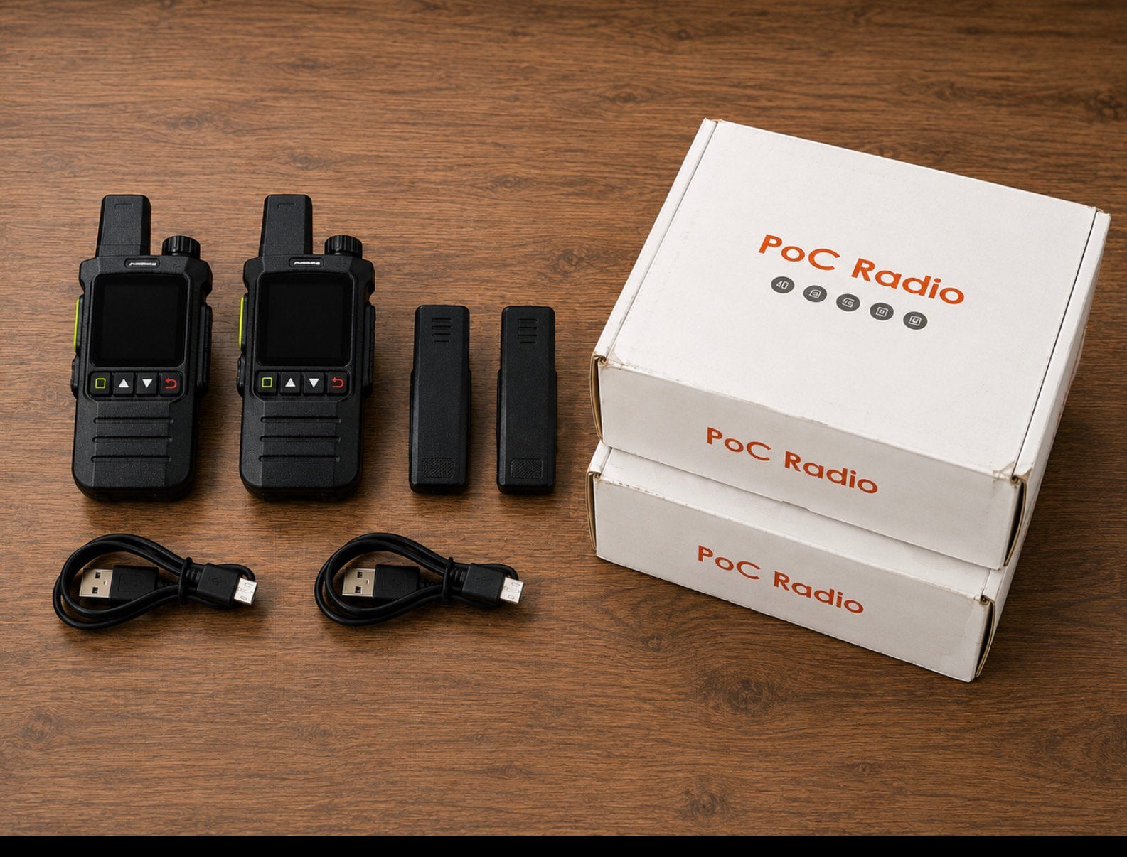 Set van 2 Walkie-Talkies / portofoons met onbeperkt bereik, Nieuw, 15 km of meer, Ophalen of Verzenden, Portofoon of Walkie-talkie