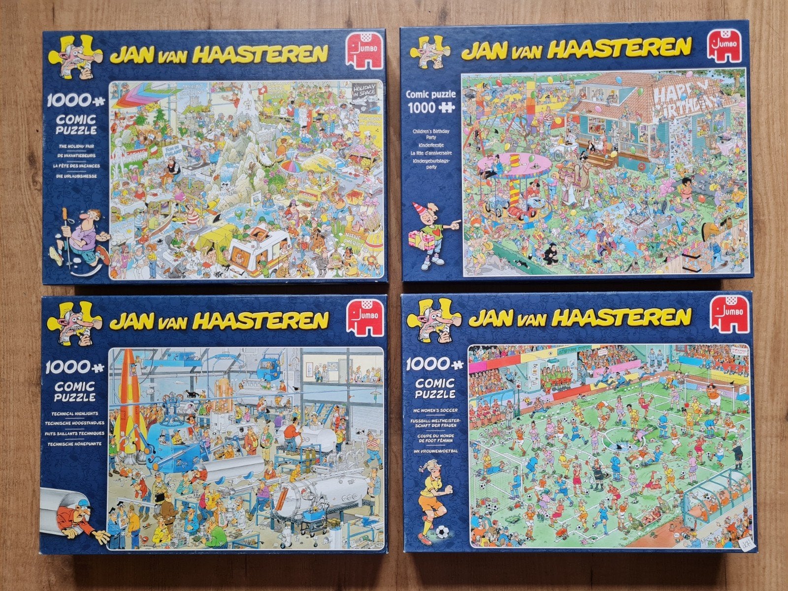 Jan van Haasteren puzzels  1.000 stukjes, Ophalen of Verzenden, 500 t/m 1500 stukjes, Zo goed als nieuw