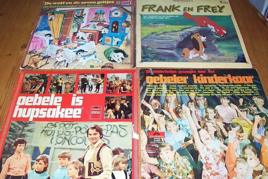 8 lp's sprookjes o.a. oebele- heidi-, LP, Gebruikt, Ophalen of Verzenden, Verhaal of Sprookje