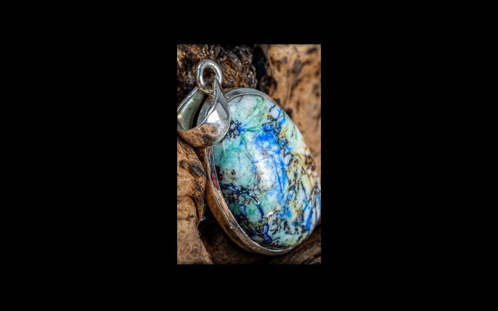 hanger met zeldzaam blauwe Indonesische Opaal, Sieraden, Tassen en Uiterlijk, Overige voorstellingen, Nieuw, Met edelsteen, Zilver