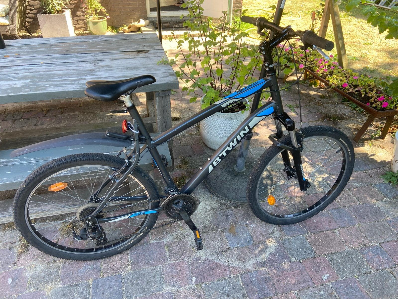 Rockrider 340 Mountainbike - schoolfiets, stationfiets, Fietsen en Brommers, Gebruikt, Velgrem, 61 tot 65 cm, Meer dan 20 versnellingen