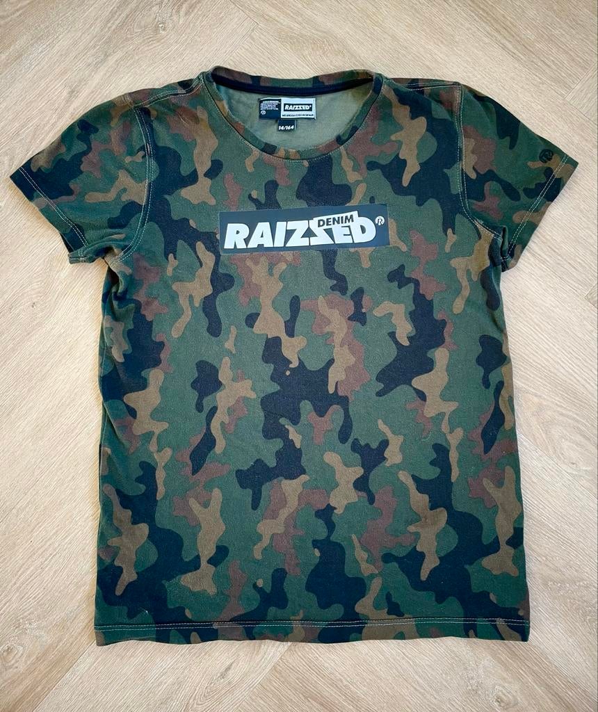 RAIZZED Camouflage T-shirt Maat 164, Kinderen en Baby's, Kinderkleding | Maat 164, Verzenden, Zo goed als nieuw, Jongen, Shirt of Longsleeve