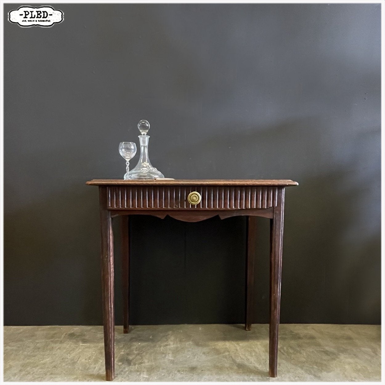 Antiek (hal)tafeltje in Lodewijk XVI-stijl Tafeltje, Ophalen, Gebruikt, 50 tot 100 cm, Vintage Artdeco Antiek