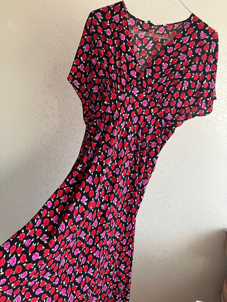 Zomer jurk boho stijl, Kleding | Dames, Overige kleuren, Zara, Maat 42/44 (L), Ophalen of Verzenden