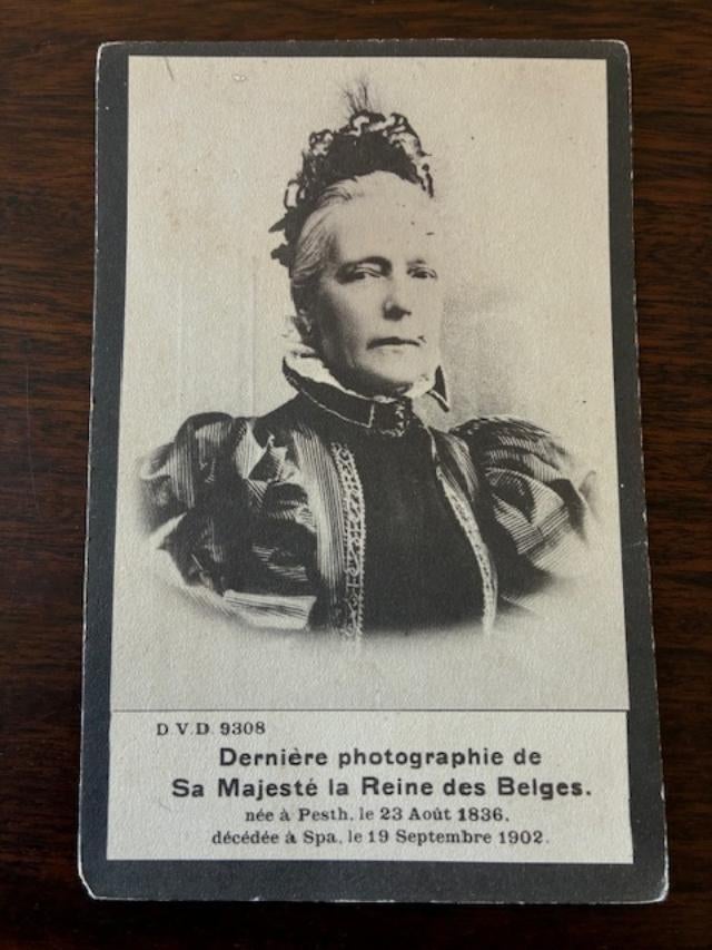 Postkaart Koningin Marie-Henriette van België, Ophalen of Verzenden, Gebruikt, Buitenland, Kaart, Foto of Prent