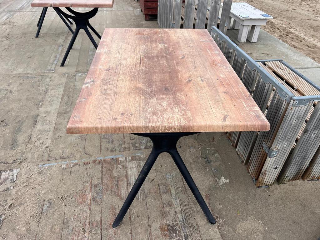 Kunststof tafelbladen Werzalit Findus 295, Tuin en Terras, Tuintafels, Ophalen, Gebruikt, Vierkant, Kunststof