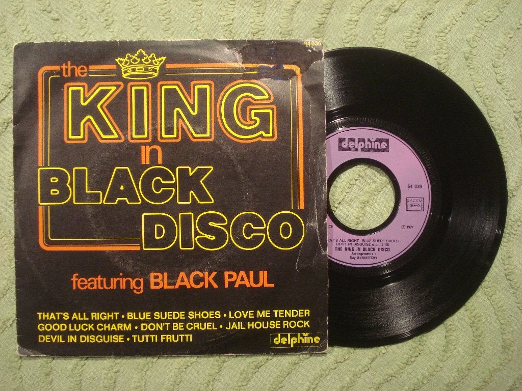 Black Paul 7" Vinyl Single: ‘The king in black disco’ (Fr), Ophalen of Verzenden, Gebruikt, 7 inch, Pop
