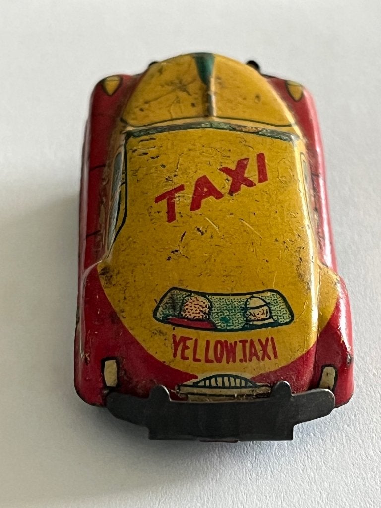 Blikken miniatuur taxi, Overige merken, Gebruikt, 1:50 of kleiner, Auto