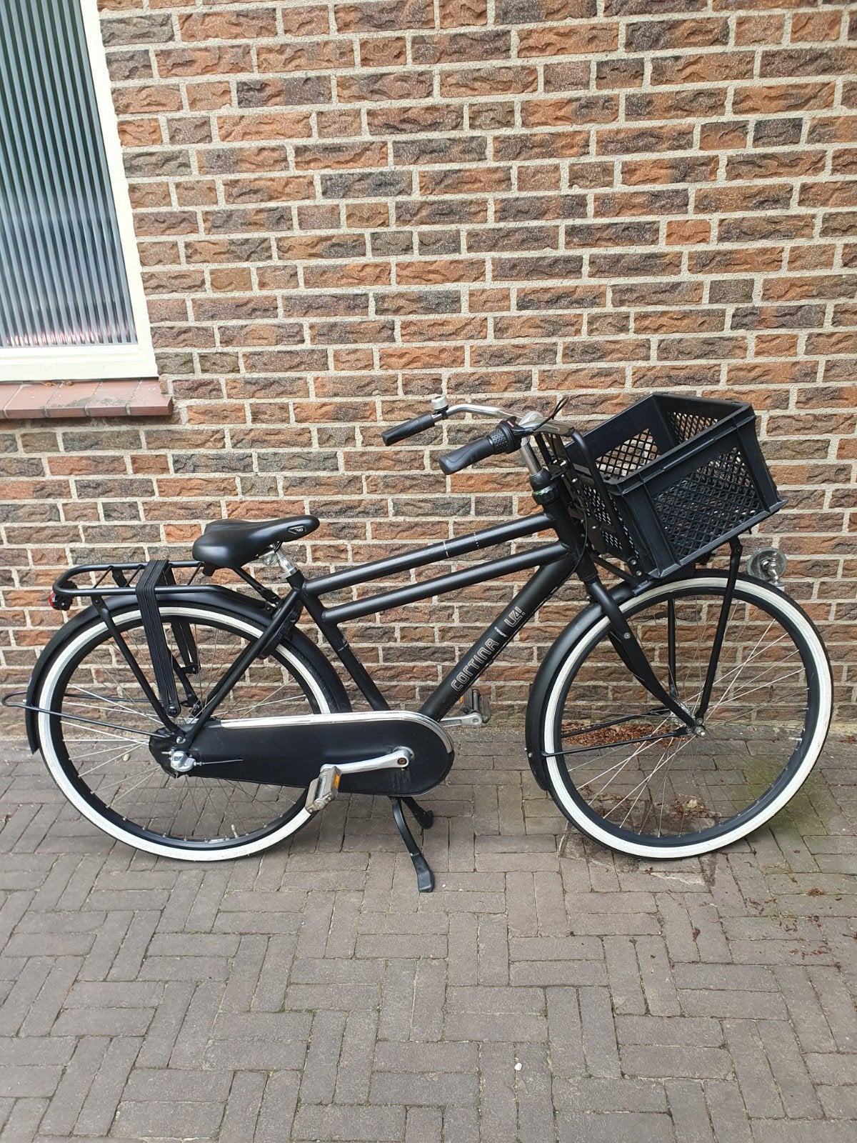 Cortina jongens transportfiets 28 inch, 3 versnellingen, Fietsen en Brommers, Fietsen | Jongens, Terugtraprem, Versnellingen, Zo goed als nieuw