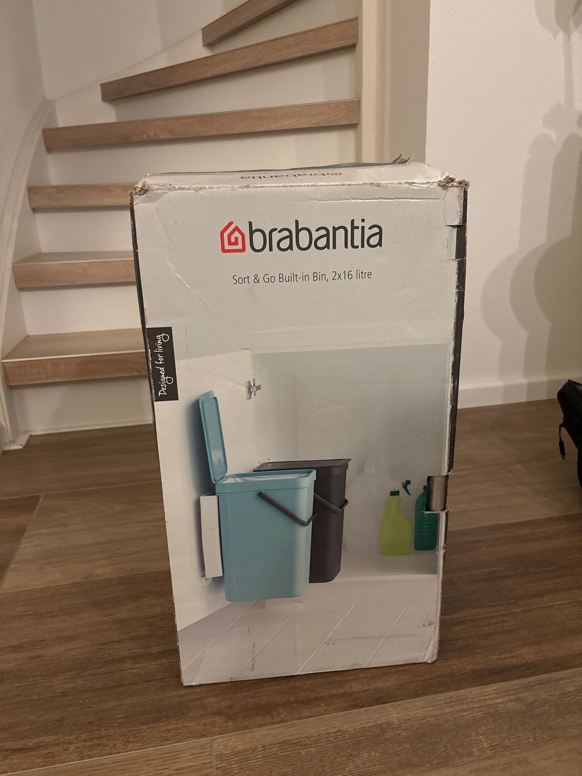 Brabantia Sort & Go Inbouw Afvalemmer, 2x16 liter, 10 tot 20 liter, Ophalen of Verzenden, Nieuw