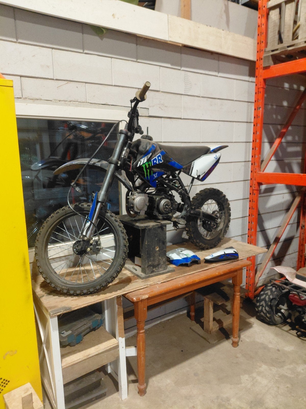 Pitbike 125cc opknapper, Fietsen en Brommers, Brommers | Crossbrommers, Gebruikt, 124 cc, 4 versnellingen, Ophalen