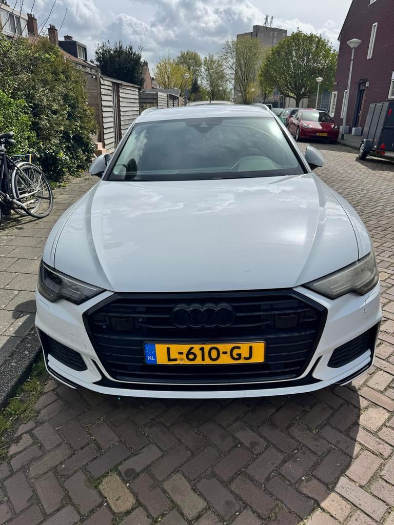 Audi A6 C8 40 TDI 204pk S Tronic 2019, Auto's, Audi, 2000 kg, Wit, Leder, Stationwagon