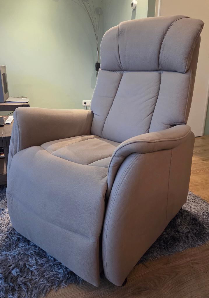 Relaxfauteuil Nebraska (Sta - Op), Huis en Inrichting, Fauteuils, Ophalen, Gebruikt, Stof, Minder dan 75 cm