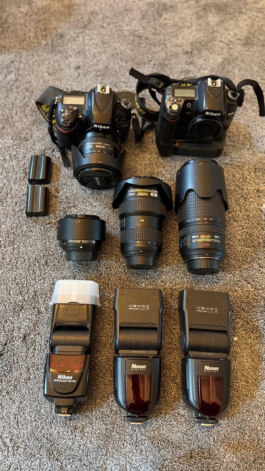 Compleet Nikon fotoset, Ophalen