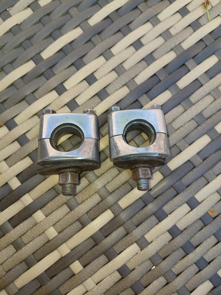 Set Stuurklemmen Oldtimer Brommer Italiaans, Fietsen en Brommers, Ophalen of Verzenden, Gebruikt, Overige typen, Overige merken