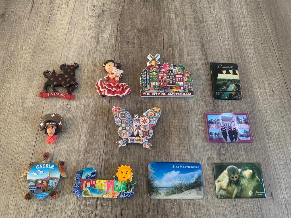 Diverse Koelkastmagneten - Reismagneten Collectie, Ophalen of Verzenden, Gebruikt