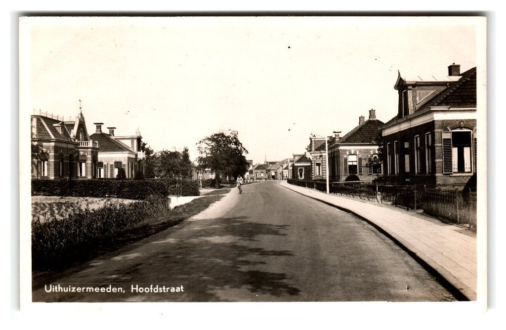 Uithuizermeeden, Hoofdstraat, Verzamelen, Ophalen of Verzenden, 1940 tot 1960, Gelopen, Groningen