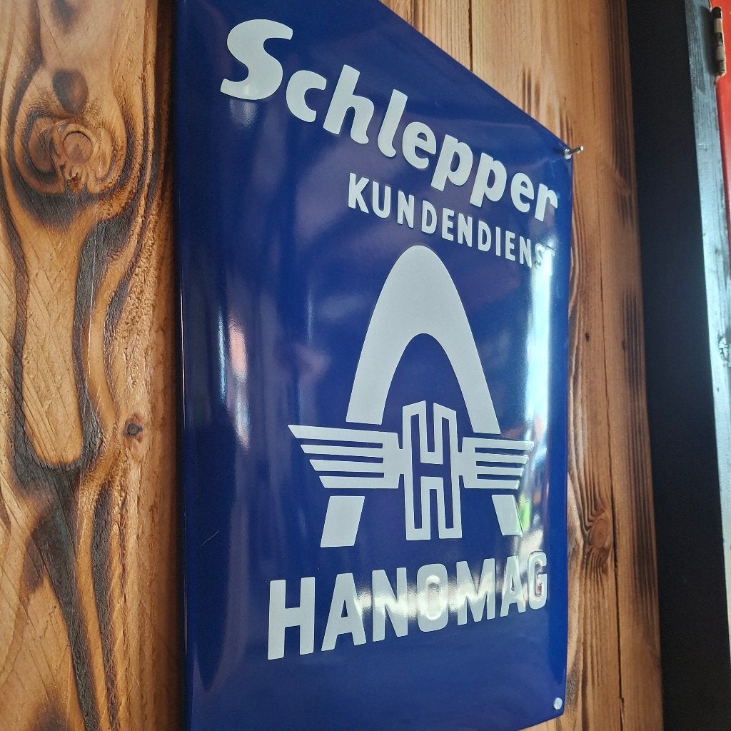 Hanomag Schlepper - Emaille bord, Ophalen of Verzenden