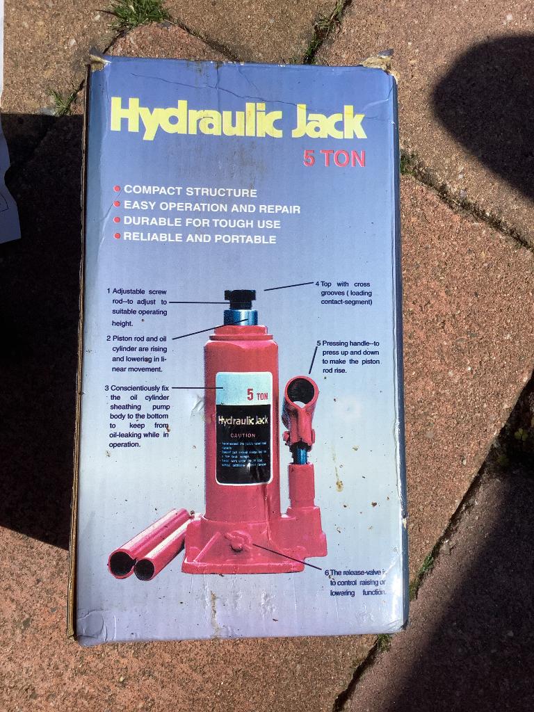 Te koop aangeboden 5 tons potkrik., Ophalen of Verzenden, Nieuw, Hydraulisch, Potkrik
