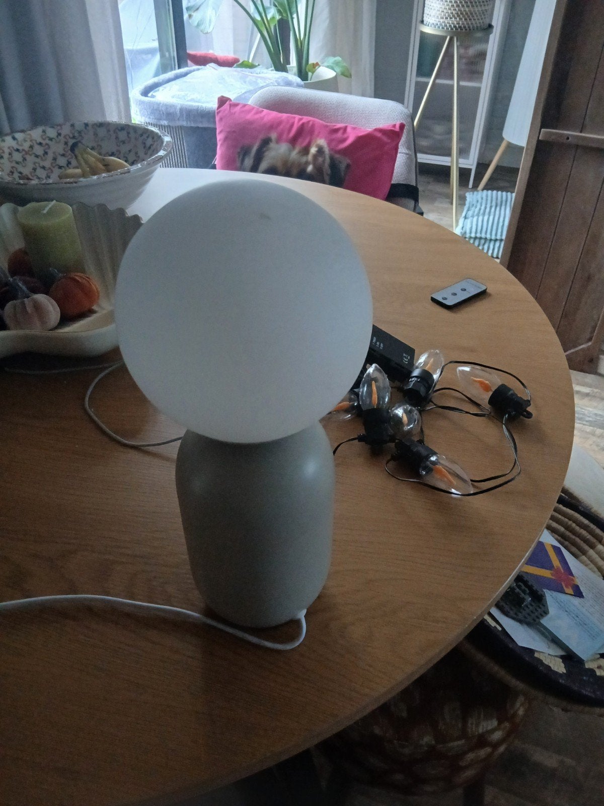 tafellamp, Ophalen, Gebruikt, Glas, Overige kleuren