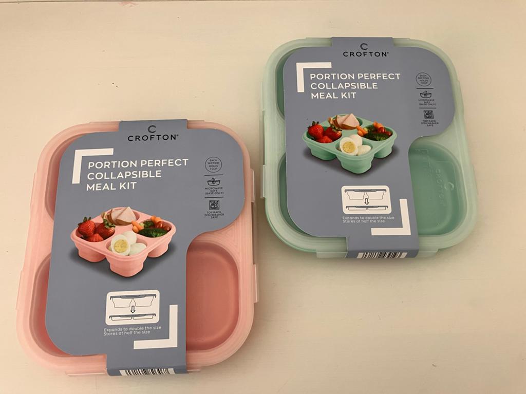 Crofton Opvouwbare Maaltijd Kit - Roze & Mintgroen, Huis en Inrichting, Keuken | Tupperware, Ophalen of Verzenden, Nieuw