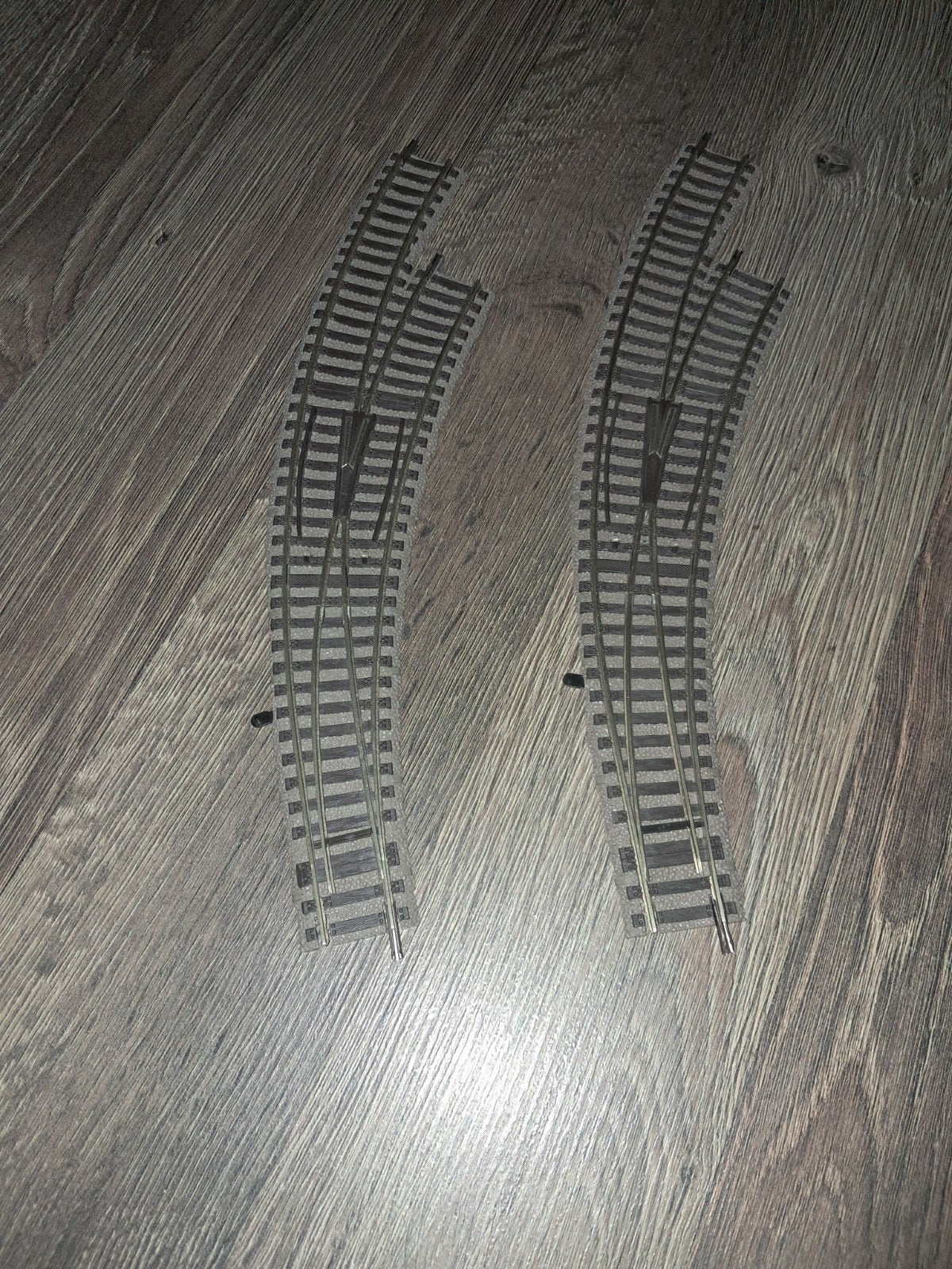 2x Fleischmann profi rail wissel rechts 6175, Gebruikt, Gelijkstroom, Fleischmann, Rails
