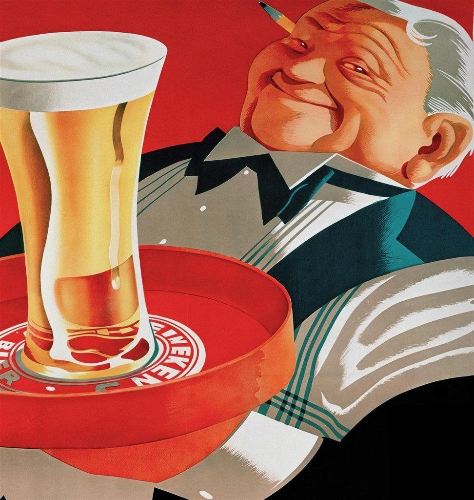 HEINEKEN \' S Bier Klassiek bar Affiche Poster 40x60cm, Verzenden, Nieuw, Reclamebord, Plaat of Schild, Heineken