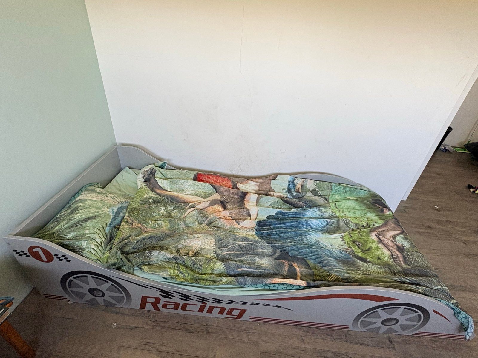 Kinderbed raceauto design - Gebruikt, Ophalen, Gebruikt, 90 cm, Eenpersoons