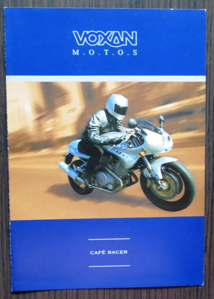 Folder Voxan Café Racer V 1000 - 2001 - 4 blz (Nederlands), Motoren, Verzenden, Overige merken