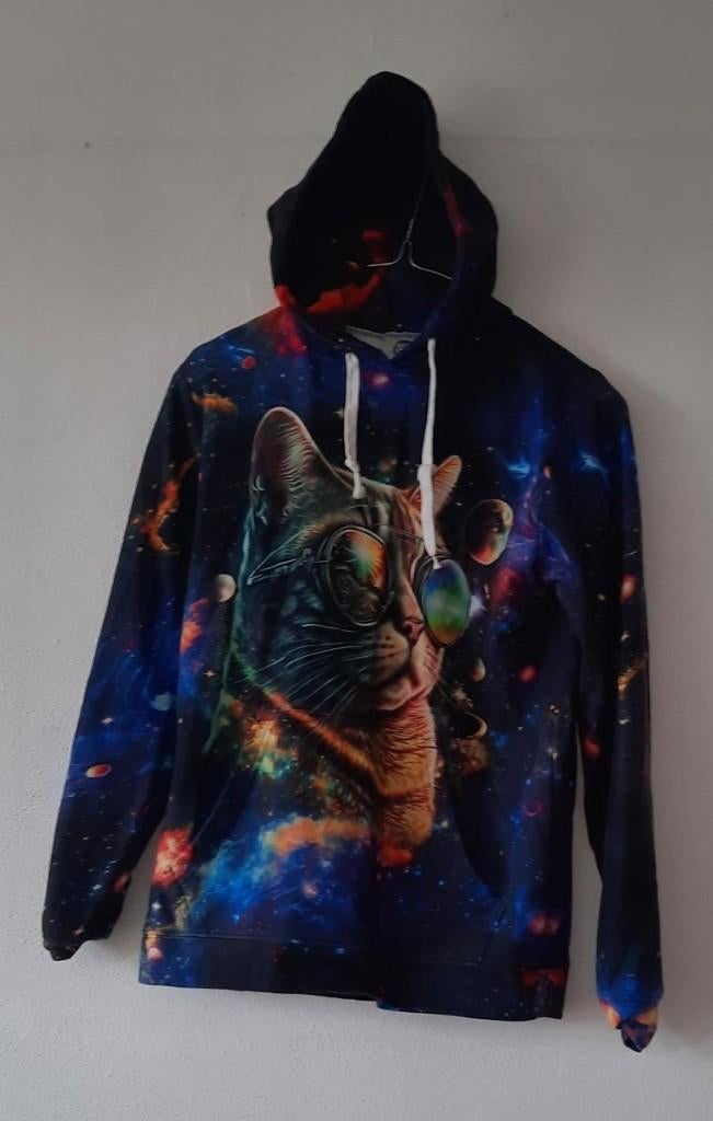 Heren/kinder hoodie 'CAT' maat senioren S in goede staat, Ophalen, Zo goed als nieuw, Overige kleuren