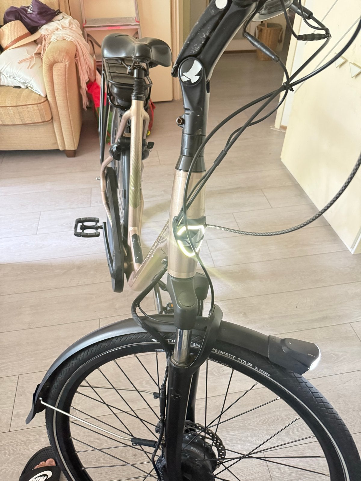 Stella elektrische damesfiets 630wh accu, Overige merken, Gebruikt, Ophalen of Verzenden, 50 km per accu of meer