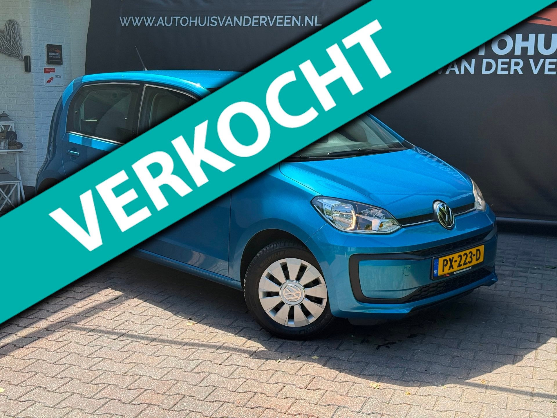 Volkswagen Up! 1.0 BMT Move Up! 60.775 Km! Airco/DAB/4 Seizo, Auto's, Voorwielaandrijving, Dealer onderhouden, Stof, Gebruikt